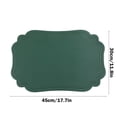 thumbnail image 4 of Sentmoon Table Placemats Washable Placemats Vintage PVC Placemats Sense Of Scandinavian Heat Insulation Table Mats Oil-proof Western-style Placemats Table Mats, 4 of 7