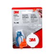 thumbnail image 1 of Bouchons d'oreille réutilisables 3M(MC) 90586H1-DC, Avec cordon, 25 dB NRR, Bleu / orange, 1 of 3