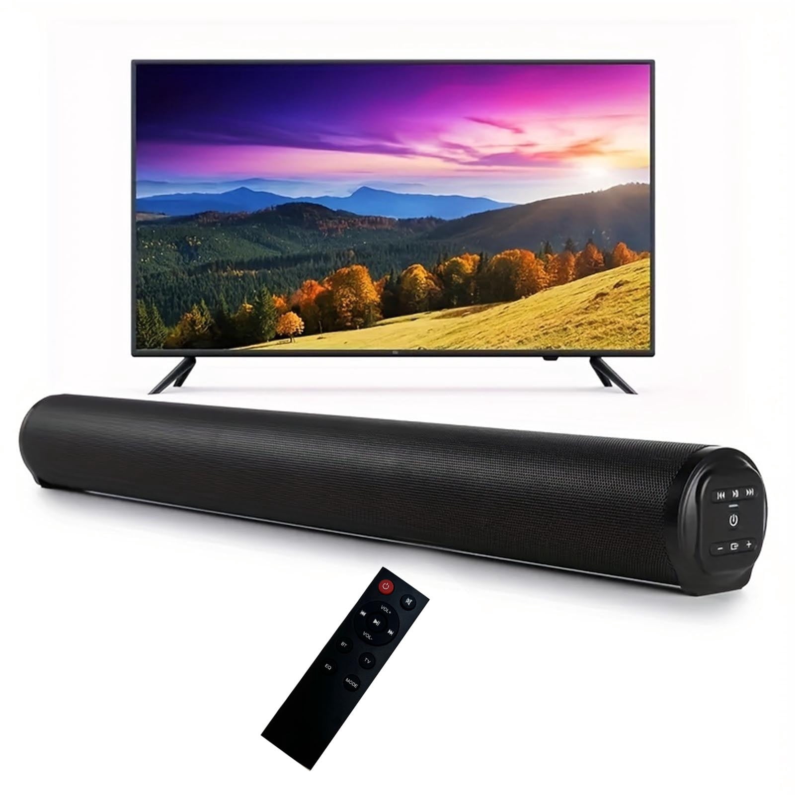 Chmadoxn Speaker 22inch Sound Bars For TV Small Soundbar For TV Surround Sound System TV Sound Bar Speakers With Bluetooth/Optical/AUX Connection For PC/Gaming/Projectors Sound Bars