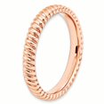 thumbnail image 3 of Bague Plaquée Rose en Argent Sterling Stackable Expressions Taille 10, 3 of 3