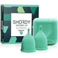 thumbnail image 1 of SHORDY Ensemble de 2 Coupes Menstruelles Réutilisables en Silicone avec Boîte, 1 of 2