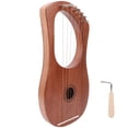 thumbnail image 2 of Turning Wrench String Harp, 7 String Lyre Harp, Rosewood For Friends Children, 2 of 8