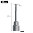 thumbnail image 1 of Douille de Forage Hexagonale 100mm Long 6mm-19mm, 1 of 10