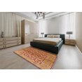 thumbnail image 4 of Ahgly Company Indoor Rectangle Mid-Century Modern Orange Oriental Area Rugs, 2' x 5', 4 of 6