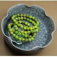 thumbnail image 3 of Angelstones Bracelet Extensible Unisexe en Perles Rondes de 8 mm avec Pierre Précieuse Jaspe de Sédiment Marin Vert, 3 of 4