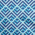 thumbnail image 1 of oneOone Velvet Blue Fabric Geometric Craft Projects Decor Fabric Printed By The Yard 58 Inch Wide, 1 of 4