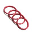 thumbnail image 2 of 4 Pieces Air Condition Ring Vent Outlet Auto Trim Practical Aluminum Sticker Decoration Automobile Aluminum Sticker Replacement for A3 A1 S3, 2 of 7