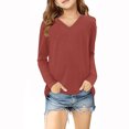 thumbnail image 5 of Timegard Toddler Baby Clothes Unisex V Neck Long Sleeve Solid Color Comfy Children Boy Girls Spring, 5 of 5