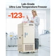 thumbnail image 2 of VEVOR Ultra Low Temperature Freezer Lab Freezer 28 L −40 ℉ to −123 ℉ Adjustable Temp, 2 of 9