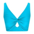 thumbnail image 4 of Bikini Swimsuit For Women Cropped Tankini Beach Padded Knot Cut Out Adjustable Tank Swimwear, 4 of 4