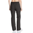 thumbnail image 2 of Hanes Womens ComfortSoft EcoSmart Open Leg Fleece Sweatpants, S, Ebony, 2 of 2