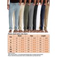 thumbnail image 2 of MAWCLOS Mens Trousers Elastic Waist Pants Drawstring Bottoms Fitted Summer Solid Color Loungewear Grey M, 2 of 4