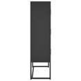 thumbnail image 4 of vidaXL Haut Buffet Noir 80x35x135 cm Acier, 4 of 5