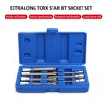 thumbnail image 4 of Extra Long Torx Star Bit Socket Set Premium Cr-V Steel 7-Piece Star Bits T25 T30, 4 of 8