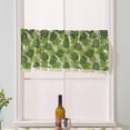 thumbnail image 2 of veasfak Cafe Window Curtain Semi- Kitchen Curtain Tier Green - 74x61cm, 2 of 9