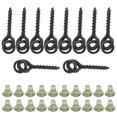 thumbnail image 2 of Bait Screws, 10pcs with 20pcs Carp Rig Ring Stops, Simple Design Light Compact for Carp Fishing Tackle, 2 of 7