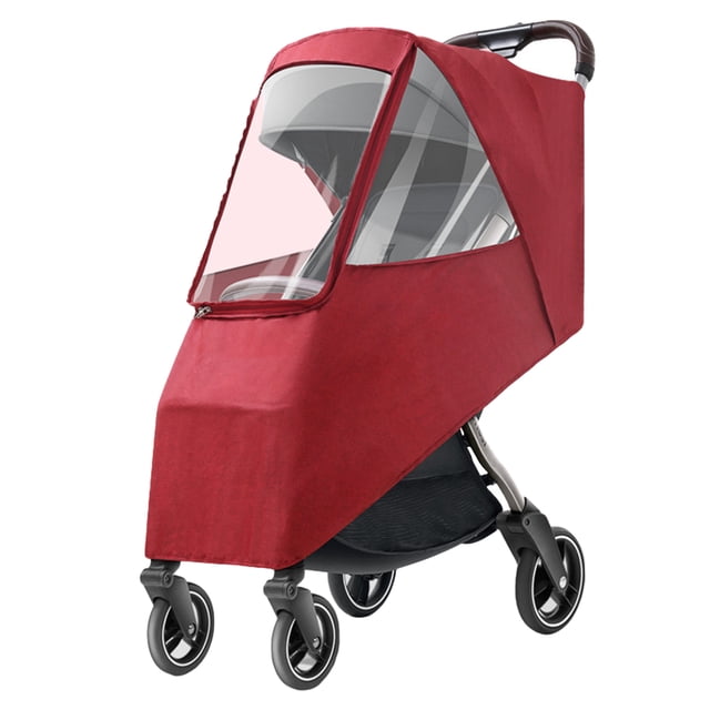 Waterproof Universal Rain Cover Windproof Dustproof Coldproof Pushchair Rain Cover Suitable for Most Strollers Made of Linen Cationic PP Breathable with Dense