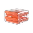 thumbnail image 2 of EGNMCR Kitchen Gadgets, Kitchen Appliances, Kitchen Accessories Slide Style Eggs Box Slide Style Eggs Roller Storage Rack Refrigerator Side Four Layer Antis Drop Eggs Collection Box Eggs storage boxs, 2 of 6