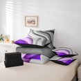 thumbnail image 4 of YST 7-Piece Geometric Stripe Bed in a Bag, Ombre Gradient Bedding Set, Twin, 4 of 4