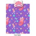 thumbnail image 3 of Disney Pixar Turning Red Nogginz Pillow & Travel Blanket Set - 'Fun Times' Design, 3 of 3