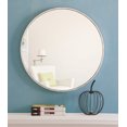 thumbnail image 2 of Elegant Lighting MR4033S 24 Po. Miroir Rond à Cadre en Métal Eternity, Argent, 2 of 2