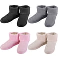 thumbnail image 4 of GPCT Bottes d'Hiver pour Femme en Suède Mi-Mollet Botte Chaussure Courte Peluche Doublure Chaude Chaussures, 4 of 5