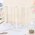 thumbnail image 4 of Dvkptbk Display Stand Necklace Organizer Clear Necklace Stand Jewelry Organizer Display Tree Hanger Rack with Hooks for Necklaces Chain Pendant Bracelets Ring Organization and Storage, 4 of 7