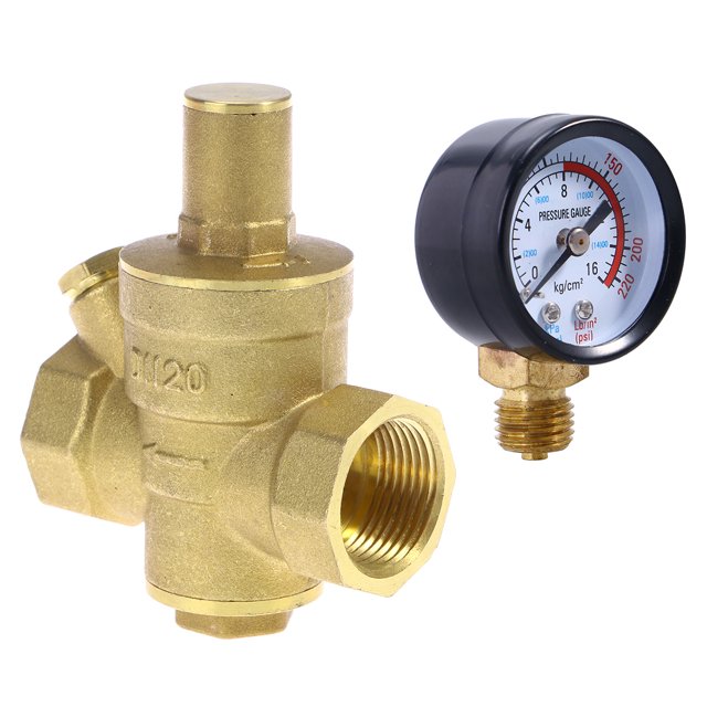 Lot de 32 Dn20 Régulateur de Pression d'Eau Réglable en Laiton pour Robinets 9 x 7 x 4 cm