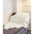 thumbnail image 3 of H-Luxe 2'X3' Gordon Faux Sheepskin Rug, 3 of 6