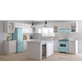 thumbnail image 2 of Unique Classic Retro 7 CU. FT. Electric Bottom Freezer Refrigerator with Wine Rack in Ocean Mist Turquoise, 2 of 12