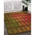 thumbnail image 3 of Ahgly Tapis Rectangulaire Lavable en Machine Rouge Tomate, 7 Pieds x 9 Pieds, 3 of 7
