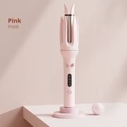Wuztai Automatic Curling Iron, No Harm To Hair Portable Rotating Curling Stick, Temperature Controlled Ceramic Curler for Easy Styling
