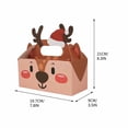 thumbnail image 3 of Christmas Gift Box under $5! CQCYD Christmas Gift Box for Cookies and Cakes, 4-Piece Handheld Packaging Set, Holiday Treat Box, Festive Present Wrapping for Holiday Baking, 3 of 6