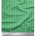 thumbnail image 1 of Soimoi Poly Georgette Fabric Ogee Small Printed Fabric 1 Yard 52 Inch Wide, 1 of 3