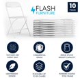 thumbnail image 2 of 10 Pk. HERCULES Series 650 lb. Capacity Premium White Plastic Folding Chair, 2 of 9