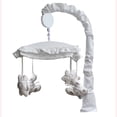 thumbnail image 3 of BabyFad Ensemble de Literie de Bassinette 9 Pcs en Minky Blanc, 3 of 6
