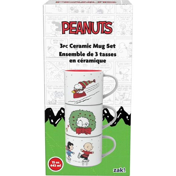 Zak Designs 3pk Tasses à Café Snoopy