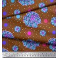 thumbnail image 2 of Soimoi Poly Georgette Fabric Artistic Floral Decor Fabric Printed Yard 52 Inch Wide, 2 of 3