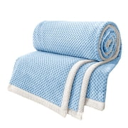 Weighted Blanket 18x18 Size Summer Ice Blanket Comfortable Cooler Quilt With Double Cold Effect & Absorbs Heat & Quickly Cool Down for Night Sweats Hot Sleepers & All Seasons Ideal Summer Blanket