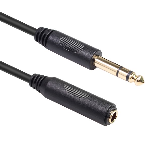 EGNMCR Stereo 3-core 6.35mm Male To Female Audio Extension Cable Adapter cable