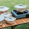 thumbnail image 1 of Plat Rond en Aluminium Jetable avec Couvercle 10x3,5 Po Capacité 3 L Contenant Alimentaire pour Cuisson Pâtisserie et Rangement Lot de 2, 1 of 9