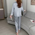 thumbnail image 4 of RKSTN Ensembles de Pyjama pour Femmes 2 Pcs Mode Vêtements de Maison Pyjamas Ensemble Deux Pièces Manches Longues Pantalon Ensemble de Pyjama Vêtements de Maison Doux Confortables, 4 of 5