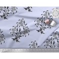 thumbnail image 2 of Soimoi Poly Georgette Fabric Leaves & Floral Block Print Fabric by the Yard 42 Inch Wide, 2 of 3