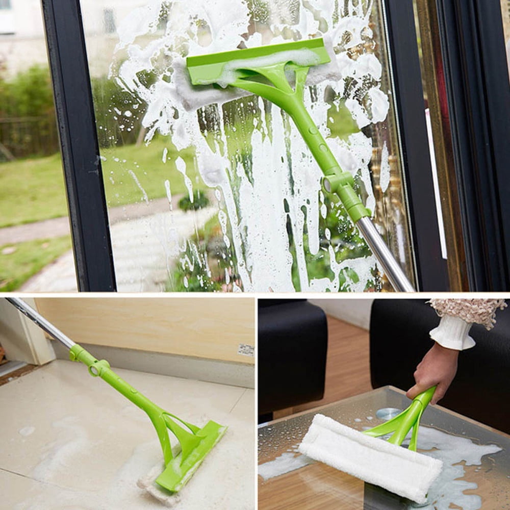 Dvkptbk Sponge Mop Telescopic Foldable Handle Cleaning Glass Sponge Mop Cleaner Window Extendable Home & Garden