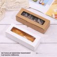 thumbnail image 2 of Rectangle Wedding Party Favor Gift Box Portable Organizer Dessert Storage Boxes with Lid Cake Packaging Case Home Kitchen Bakery White, 2 of 9