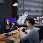 Webcam with Light, 5MP Built in Mic Webcam with Fill Light AF Touch Control for Streaming