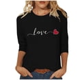 thumbnail image 2 of Blouses pour Femmes Grande Taille Hauts pour Femmes Grande Taille Hauts à Manches 3/4 pour Femmes Manches 3/4 Hauts pour Femmes Vêtements Grande Taille pour Femmes (TTG), 2 of 5