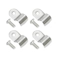 thumbnail image 1 of SUPERFASTRACING 8pcs 3/8" Stainless Steel Brake Line Clamp & Screw Street Rod Custom Dune Buggy, 1 of 4