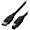 thumbnail image 1 of Câble USB 3.0 A Mâle vers B Mâle, 10 Pi - Noir, 1 of 1