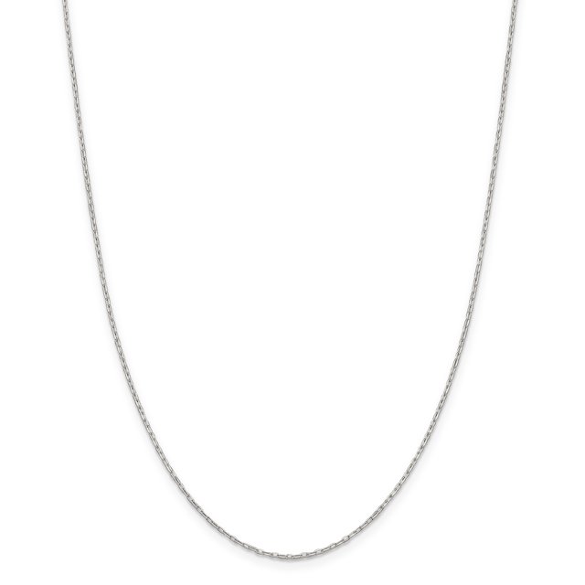 925 Sterling Silver 1mm Long Link Cable Chain Necklace Pendant Charm